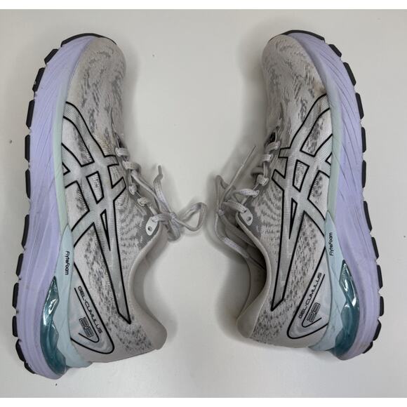 ASICS GEL-Cumulus 23 Running Shoe Womens 9 White Mesh F920121 Low Lace Up Gym - Picture 6 of 10